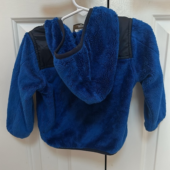 North Face Hooded Zipper Fleece - size 12M-18M - Picture 2 of 2